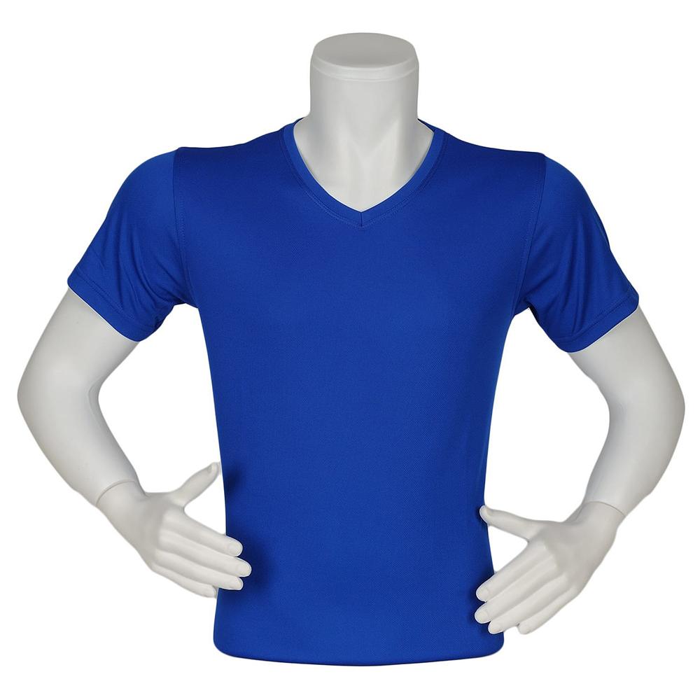 V Yaka Likralı Ter Önleyen Dry Touch Kumaş Koyu Mavi Forma