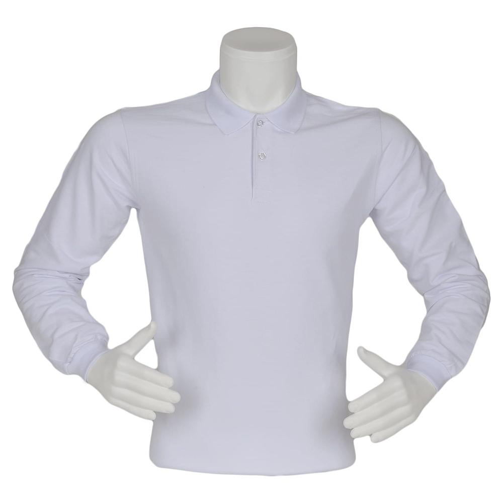 Polo Yaka İki İplik Şardonsuz 1. Sınıf Uzun Kollu Beyaz Bady