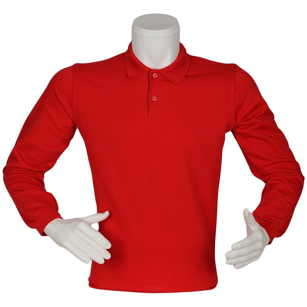 Polo Yaka İki İplik Şardonsuz 1. Sınıf Uzun Kollu Kırmızı Bady