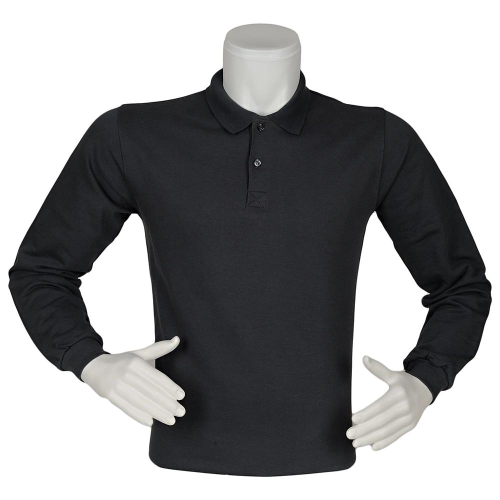 Polo Yaka İki İplik Şardonsuz 1. Sınıf Uzun Kollu Koyu Gri Bady