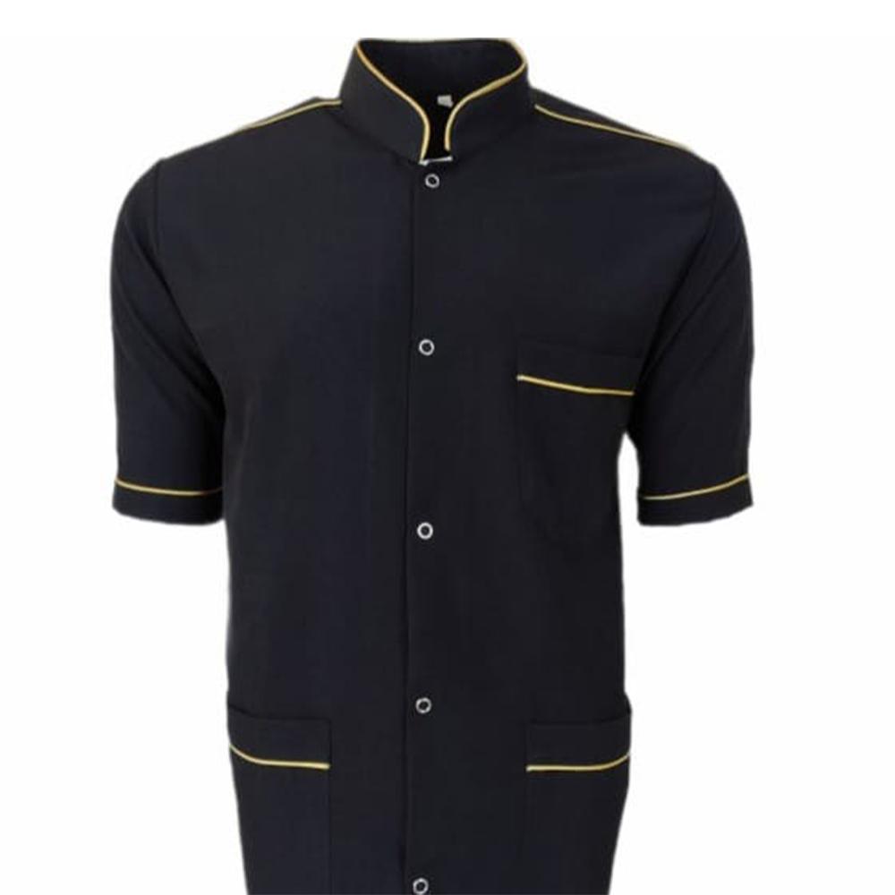 Komi Ceketi Kısa Kollu Siyah Sarı Şerit Renk