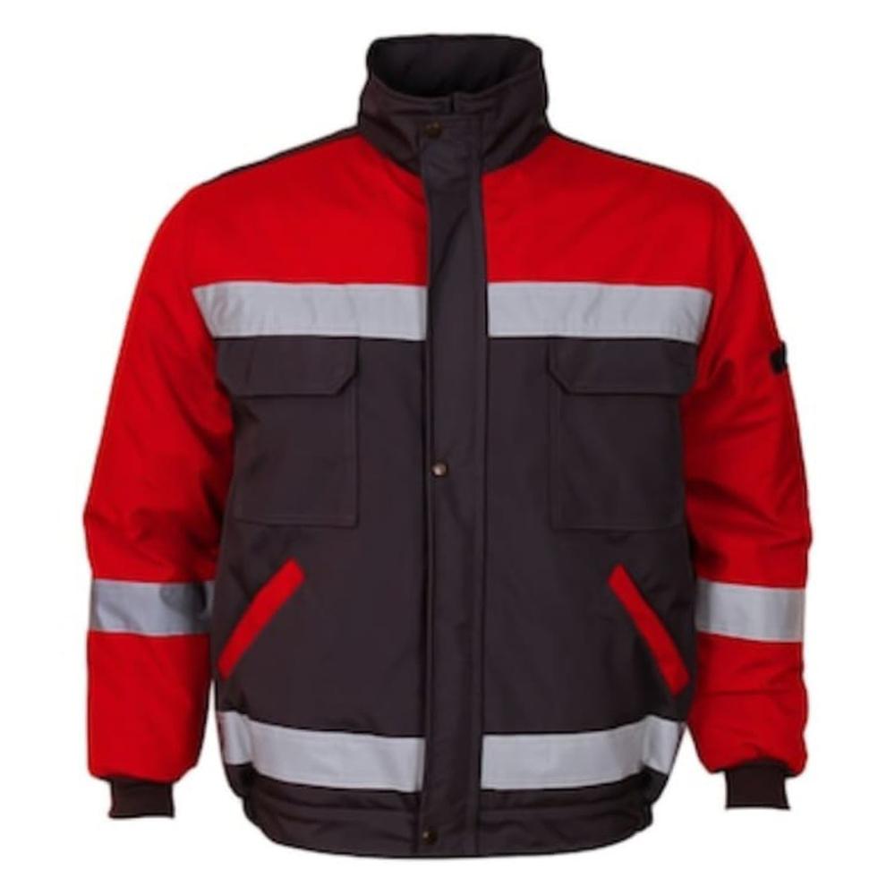 Bondit Reflektörlü Kırmızı Mont