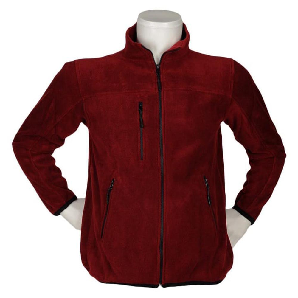 Dik Yaka Fileto 3 Cepli Bordo Polar