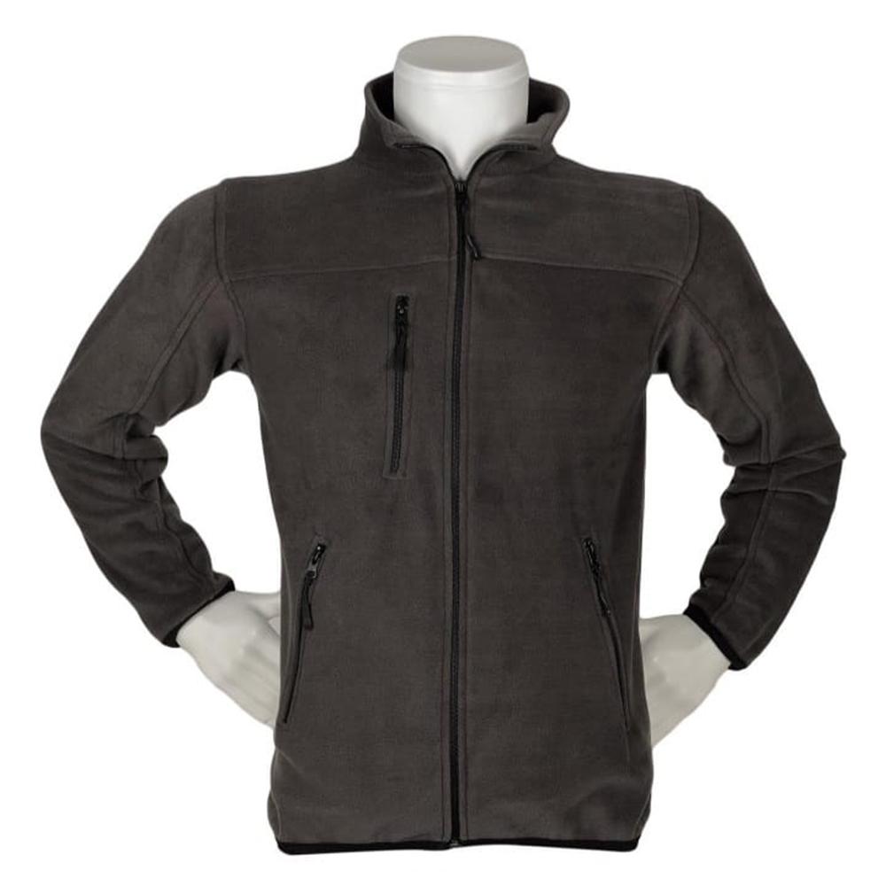 Dik Yaka Fileto 3 Cepli Gri Polar