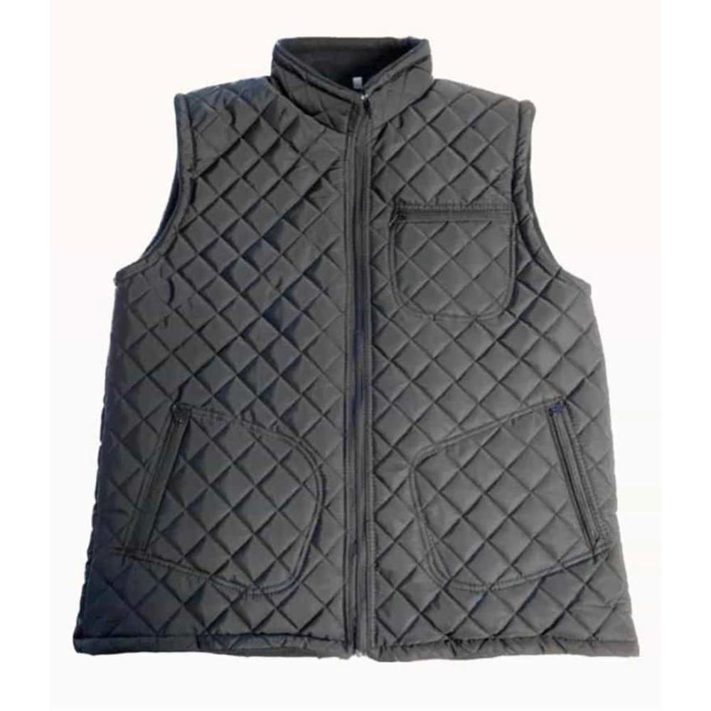 Polarlı Gri Şişme Yelek