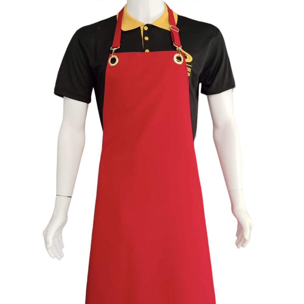 Kırımızı Tokalı Ayarlanabilen Cepli Önlük