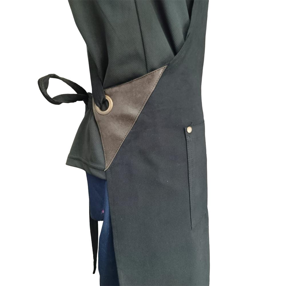 Cepli Ayarlanabilen Gri Barista Önlük