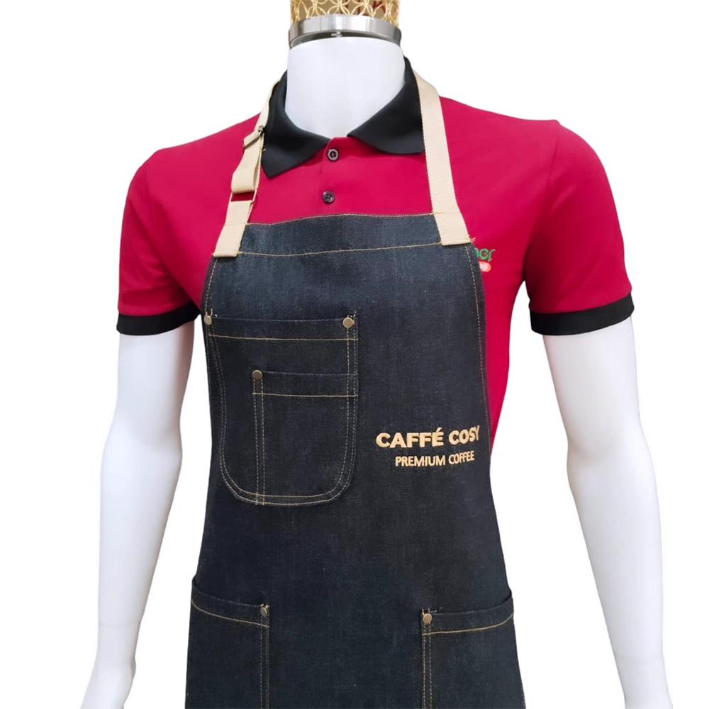 3 Cepli Barista Ayarlanabilen Kot Önlük