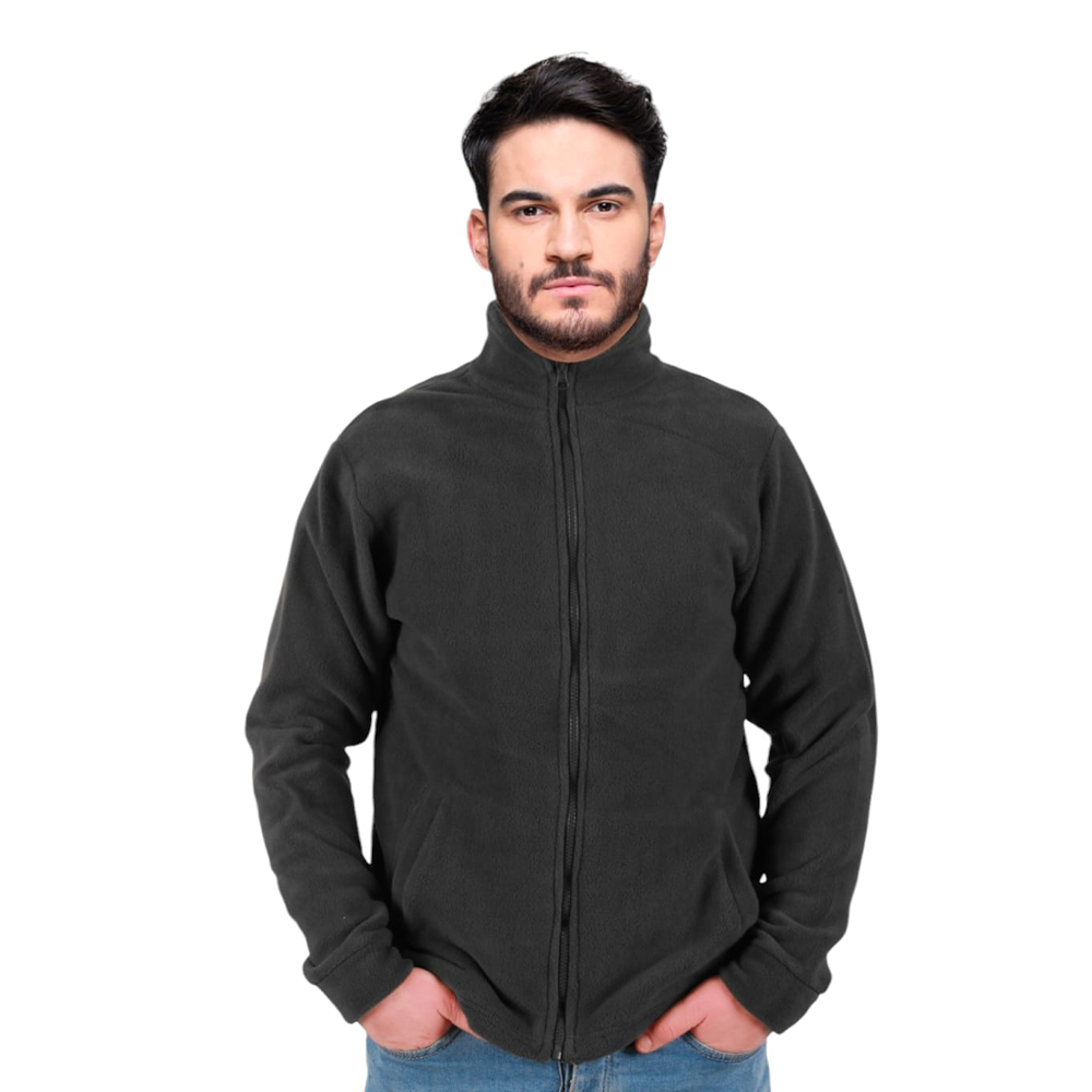 Fileto Dik Yaka 2 Cepli Gri Polar